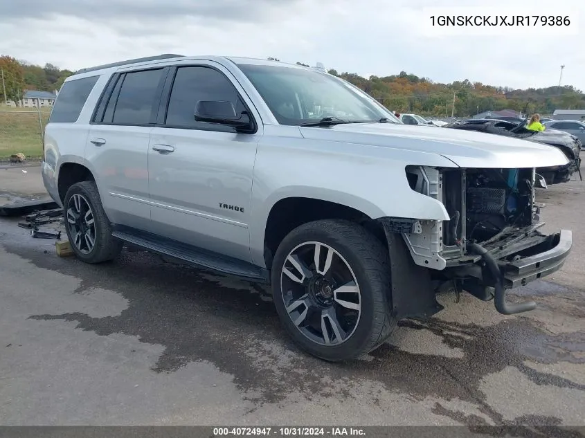 2018 Chevrolet Tahoe Premier VIN: 1GNSKCKJXJR179386 Lot: 40724947