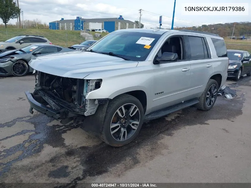 2018 Chevrolet Tahoe Premier VIN: 1GNSKCKJXJR179386 Lot: 40724947