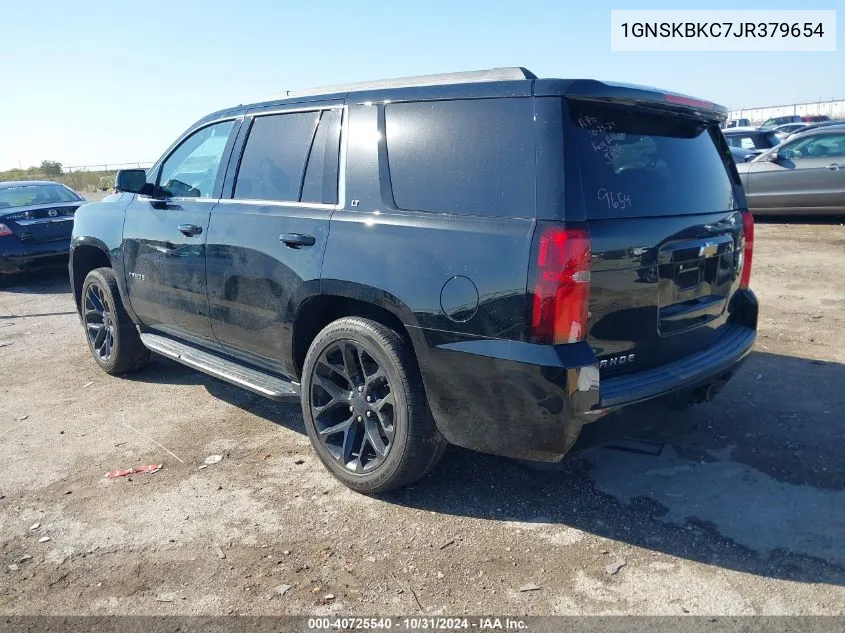 2018 Chevrolet Tahoe Lt VIN: 1GNSKBKC7JR379654 Lot: 40725540