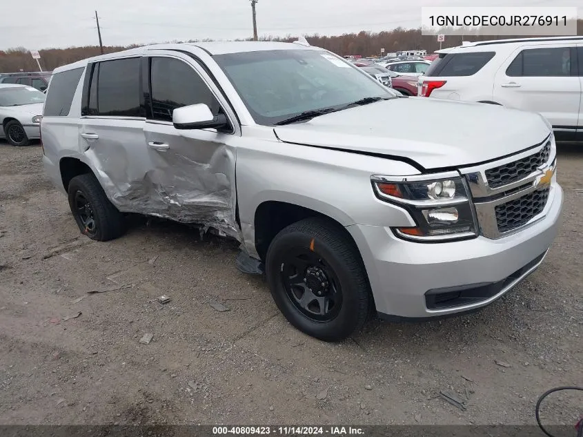 2018 Chevrolet Tahoe Commercial Fleet VIN: 1GNLCDEC0JR276911 Lot: 40809423