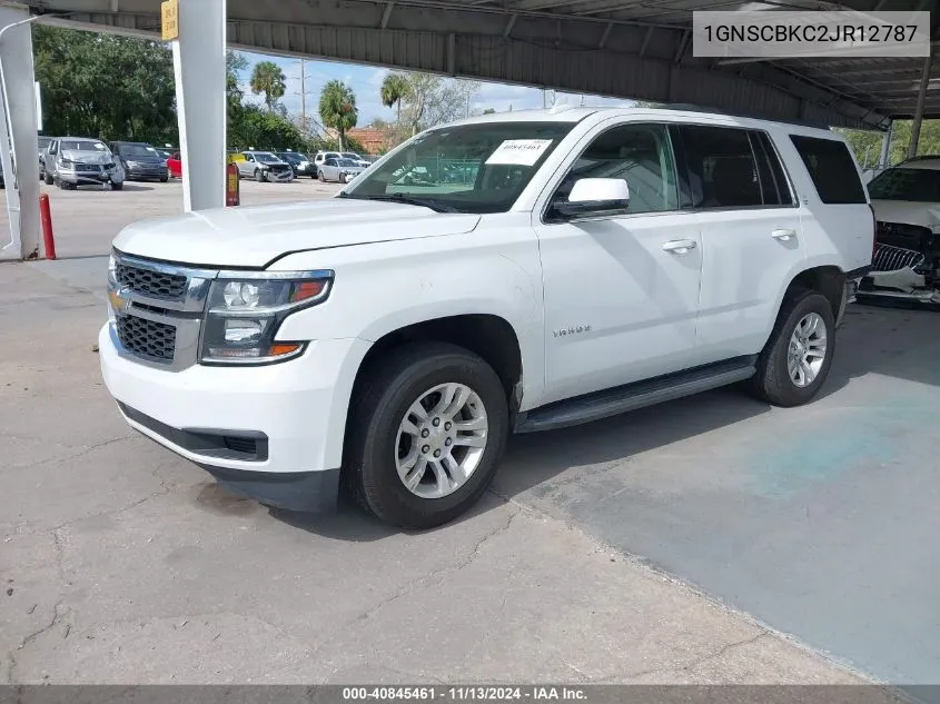 1GNSCBKC2JR12787 2018 Chevrolet Tahoe Lt