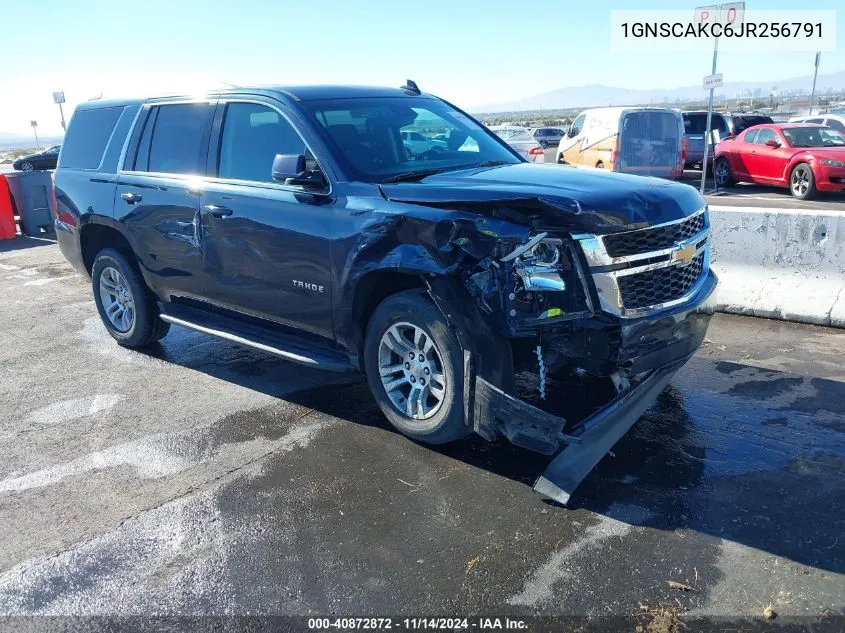 2018 Chevrolet Tahoe Ls VIN: 1GNSCAKC6JR256791 Lot: 40872872