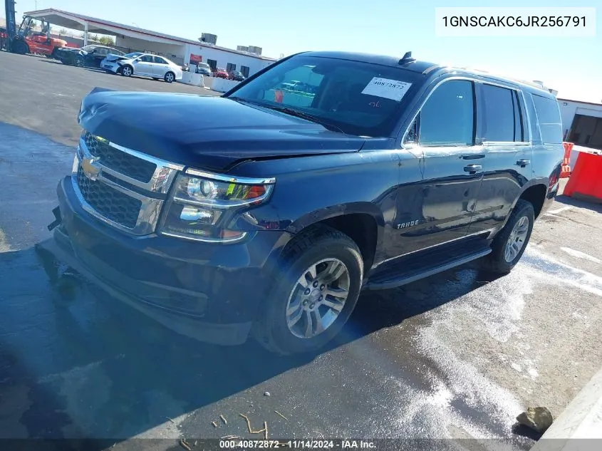 2018 Chevrolet Tahoe Ls VIN: 1GNSCAKC6JR256791 Lot: 40872872