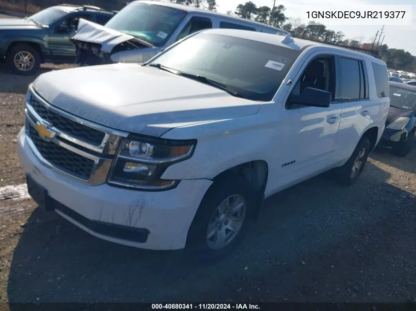 2018 Chevrolet Tahoe Commercial Fleet VIN: 1GNSKDEC9JR219377 Lot: 40880341