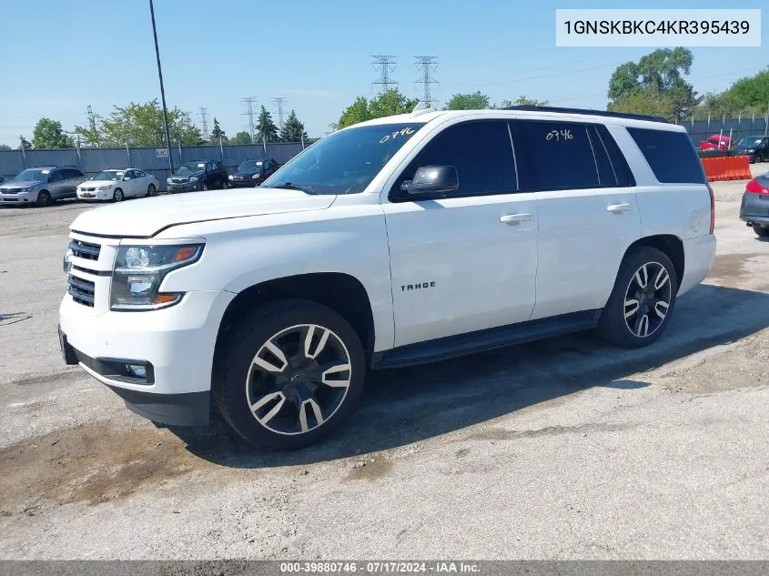 2019 Chevrolet Tahoe Lt VIN: 1GNSKBKC4KR395439 Lot: 39880746