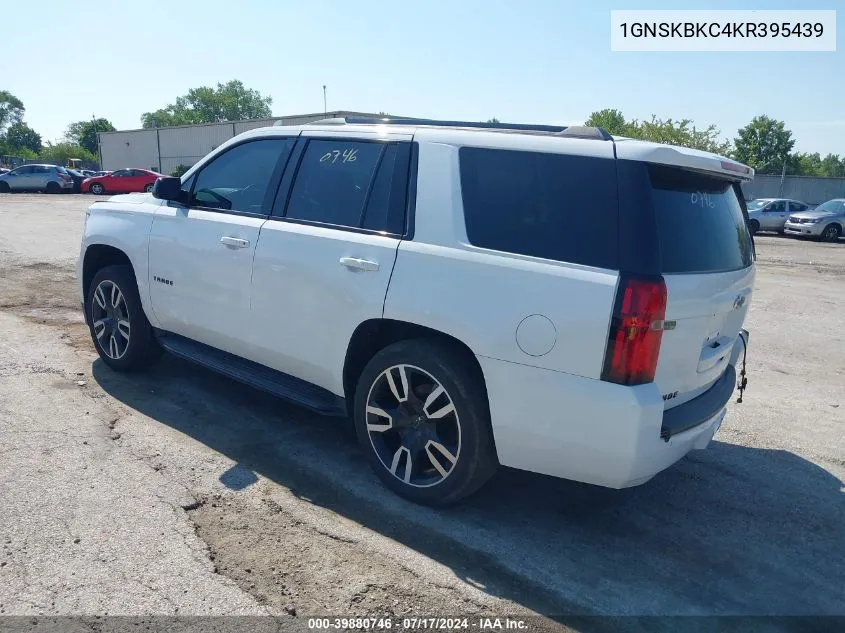 2019 Chevrolet Tahoe Lt VIN: 1GNSKBKC4KR395439 Lot: 39880746