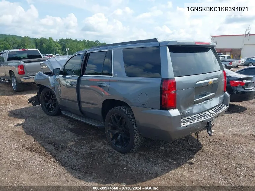 1GNSKBKC1KR394071 2019 Chevrolet Tahoe Lt