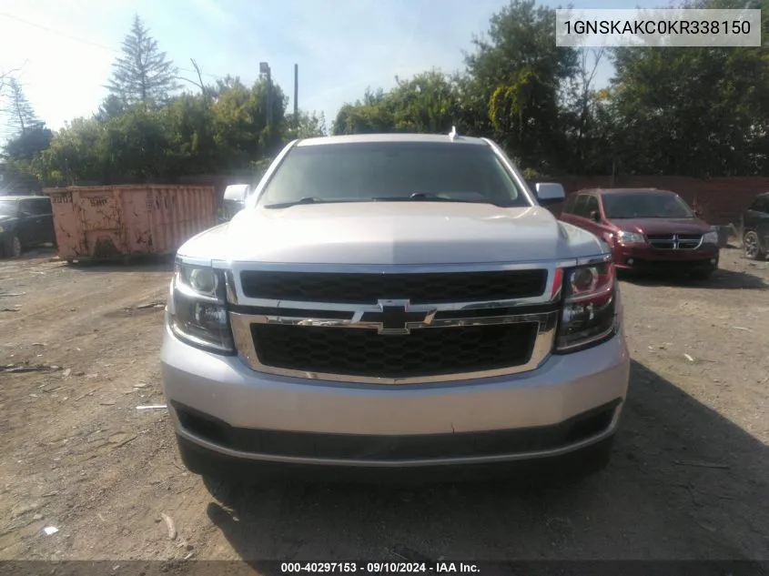 2019 Chevrolet Tahoe Ls VIN: 1GNSKAKC0KR338150 Lot: 40297153