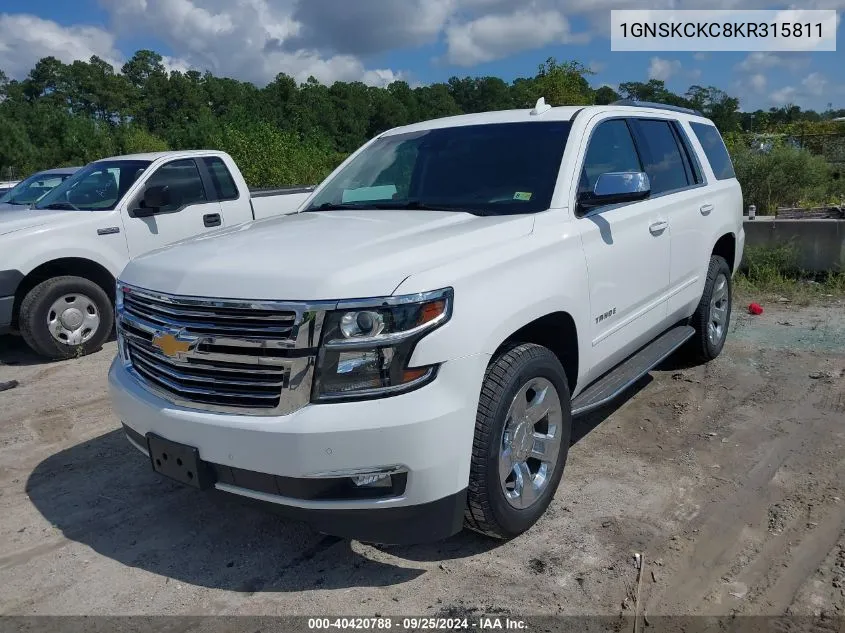 2019 Chevrolet Tahoe Premier VIN: 1GNSKCKC8KR315811 Lot: 40420788