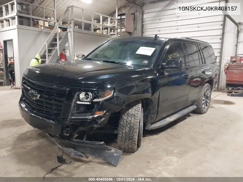 2019 Chevrolet Tahoe Premier VIN: 1GNSKCKJ0KR408157 Lot: 40459596