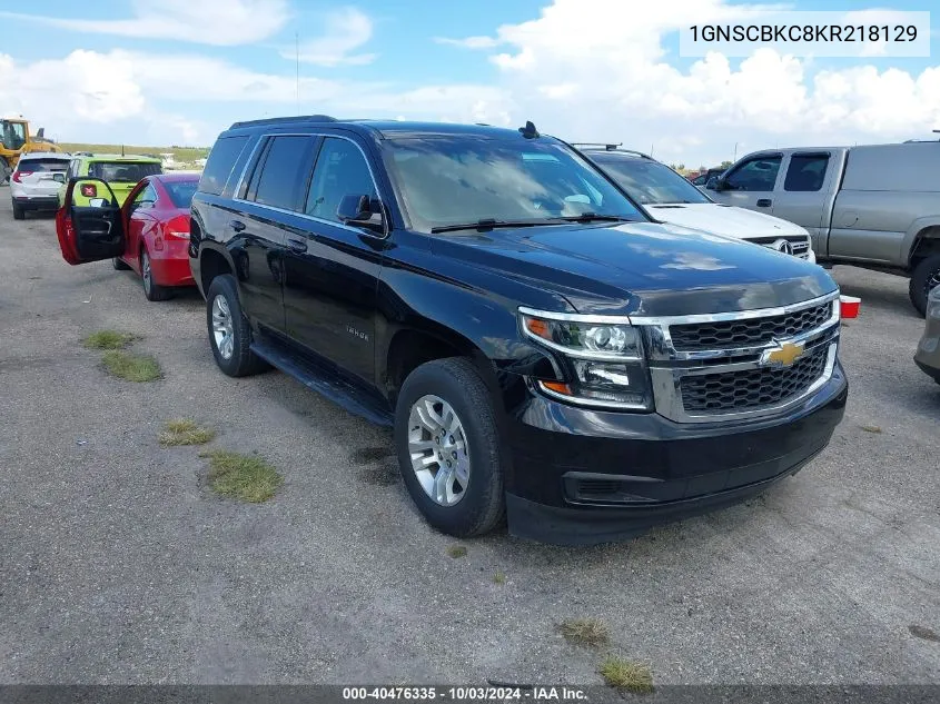 2019 Chevrolet Tahoe Lt VIN: 1GNSCBKC8KR218129 Lot: 40476335