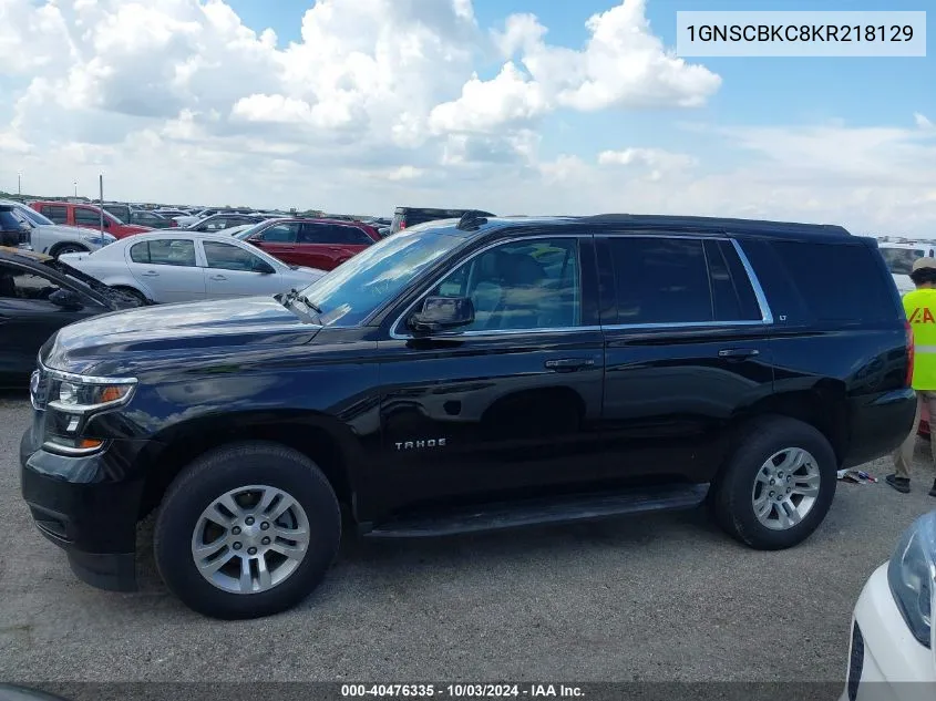 2019 Chevrolet Tahoe Lt VIN: 1GNSCBKC8KR218129 Lot: 40476335