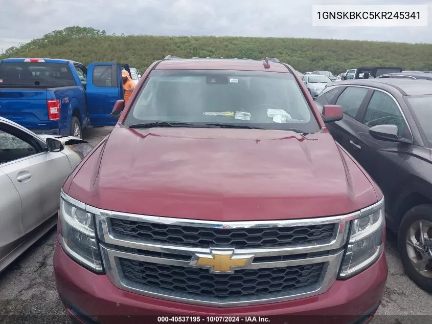 1GNSKBKC5KR245341 2019 Chevrolet Tahoe Lt