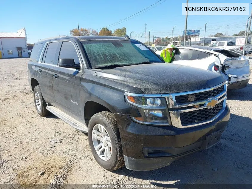 2019 Chevrolet Tahoe Lt VIN: 1GNSKBKC6KR379162 Lot: 40537652