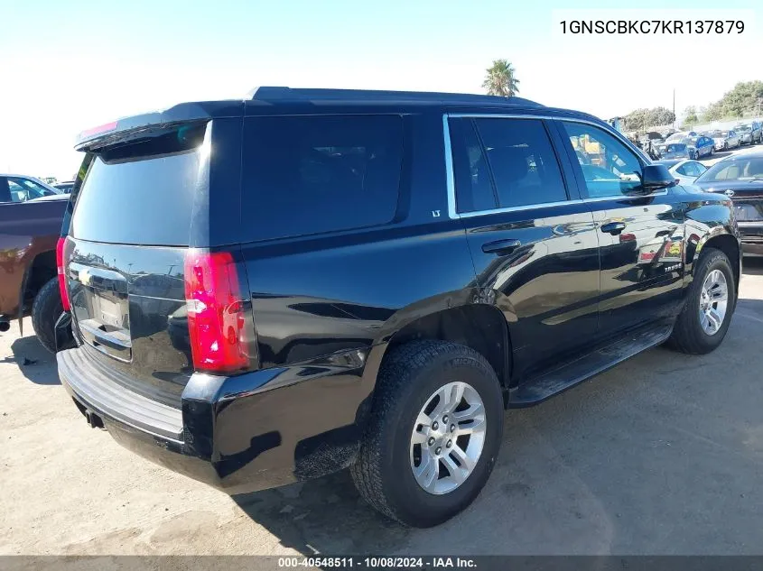 1GNSCBKC7KR137879 2019 Chevrolet Tahoe Lt