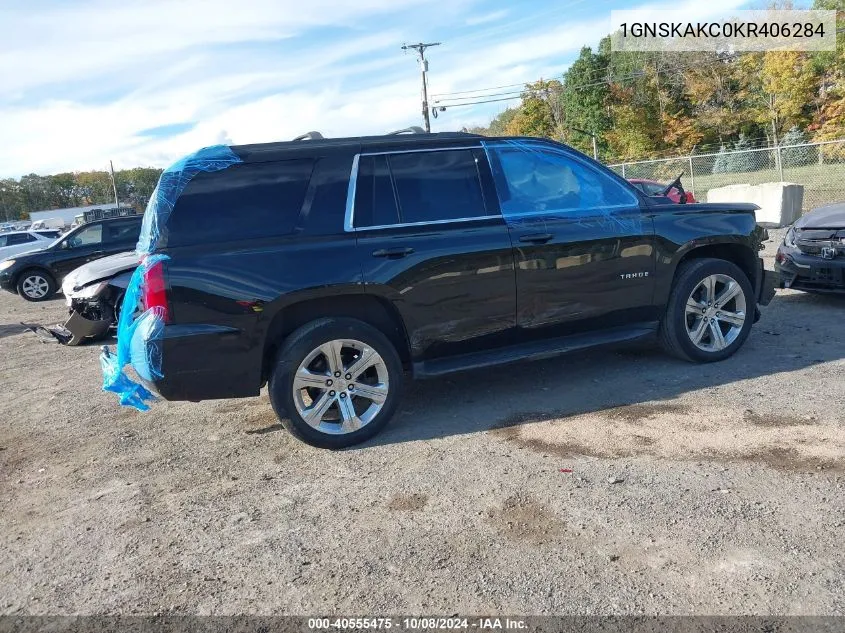 2019 Chevrolet Tahoe Ls VIN: 1GNSKAKC0KR406284 Lot: 40555475