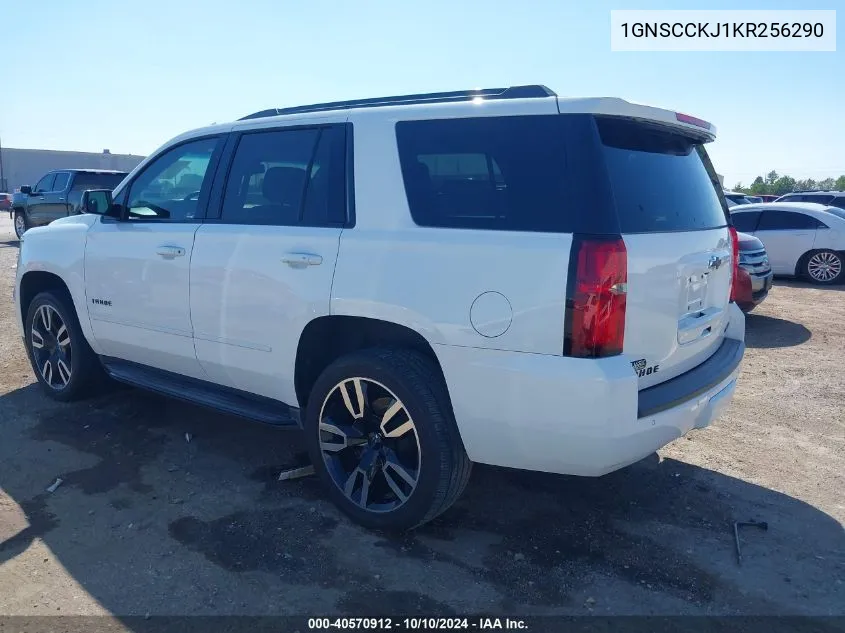 2019 Chevrolet Tahoe Premier VIN: 1GNSCCKJ1KR256290 Lot: 40570912