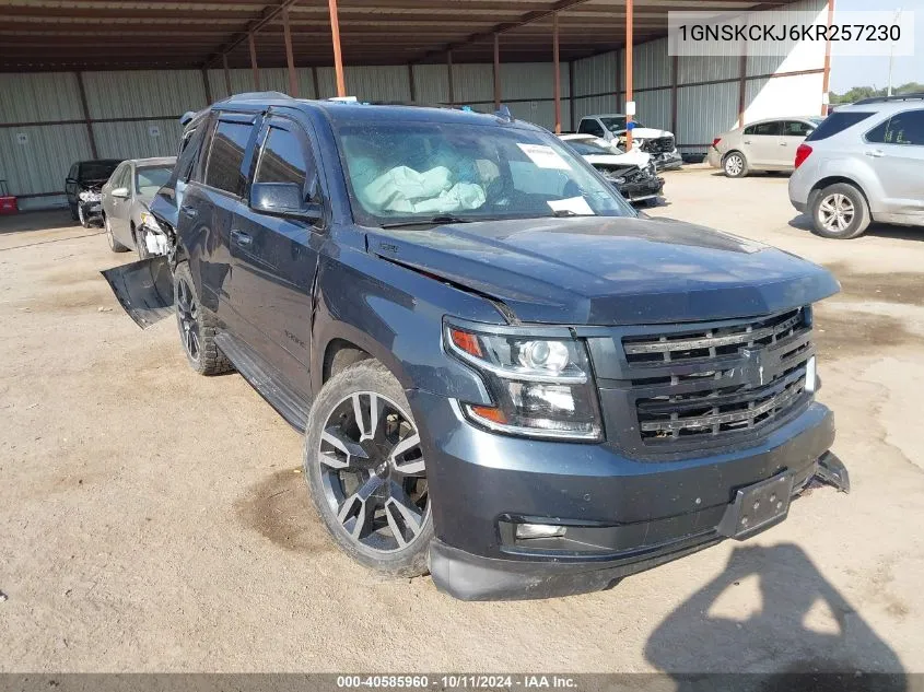 2019 Chevrolet Tahoe Premier VIN: 1GNSKCKJ6KR257230 Lot: 40585960