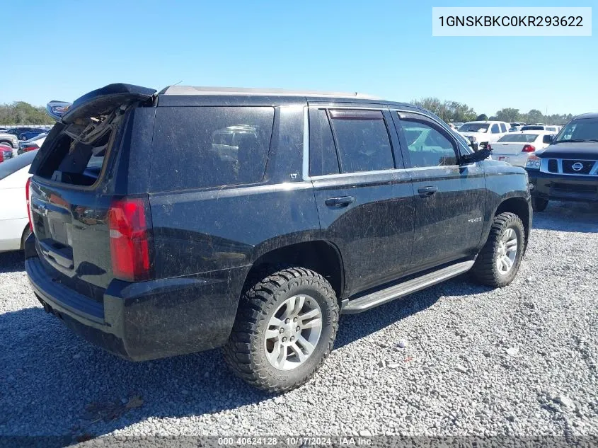 2019 Chevrolet Tahoe Lt VIN: 1GNSKBKC0KR293622 Lot: 40624128