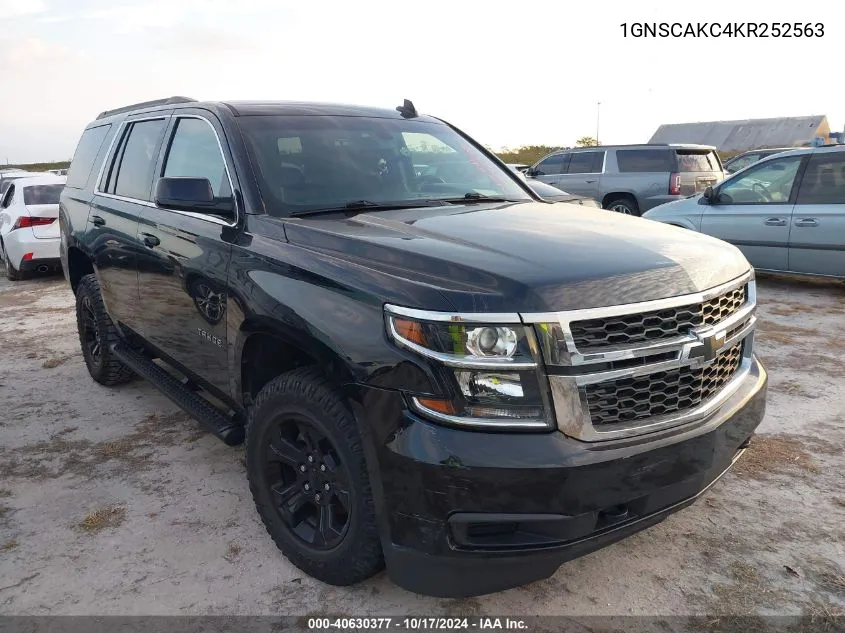 2019 Chevrolet Tahoe C1500 Ls VIN: 1GNSCAKC4KR252563 Lot: 40630377