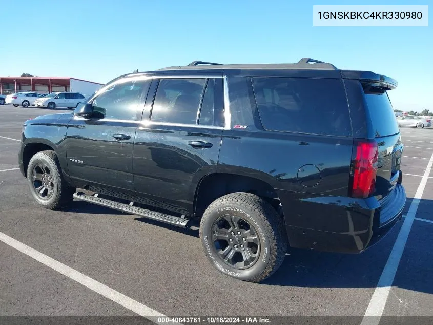 2019 Chevrolet Tahoe Lt VIN: 1GNSKBKC4KR330980 Lot: 40643781