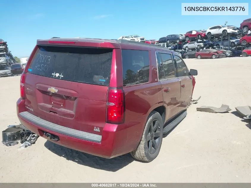 2019 Chevrolet Tahoe Lt VIN: 1GNSCBKC5KR143776 Lot: 40682817