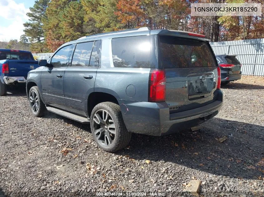 2019 Chevrolet Tahoe Premier VIN: 1GNSKCKJ3KR185290 Lot: 40748724