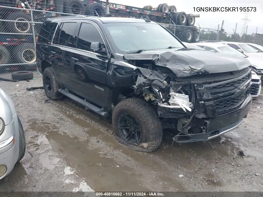 2019 Chevrolet Tahoe Lt VIN: 1GNSKBKC5KR195573 Lot: 40810662