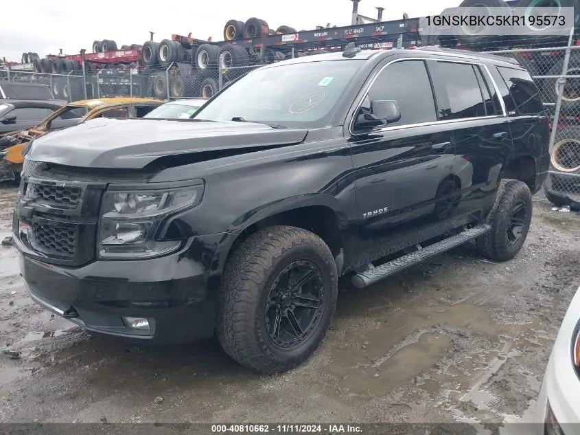 2019 Chevrolet Tahoe Lt VIN: 1GNSKBKC5KR195573 Lot: 40810662