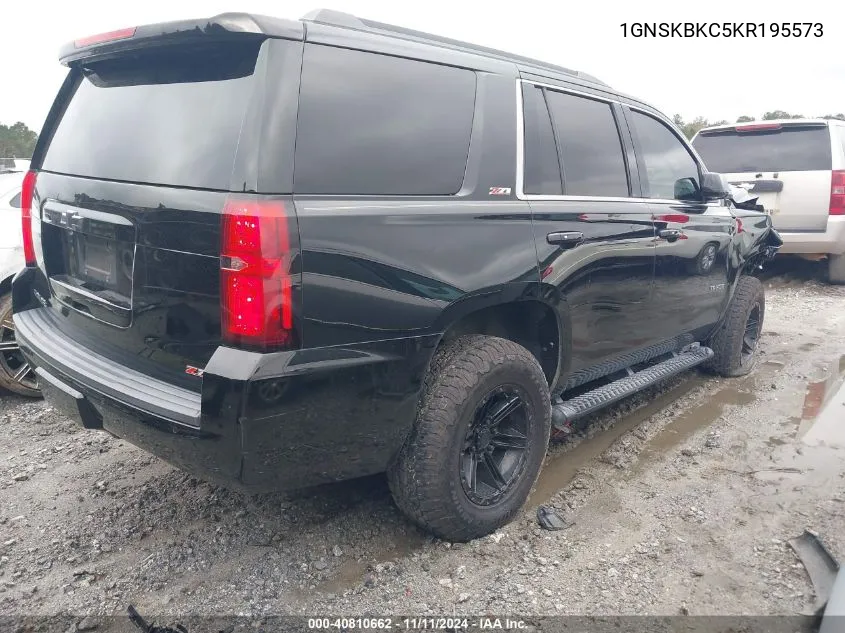 2019 Chevrolet Tahoe Lt VIN: 1GNSKBKC5KR195573 Lot: 40810662