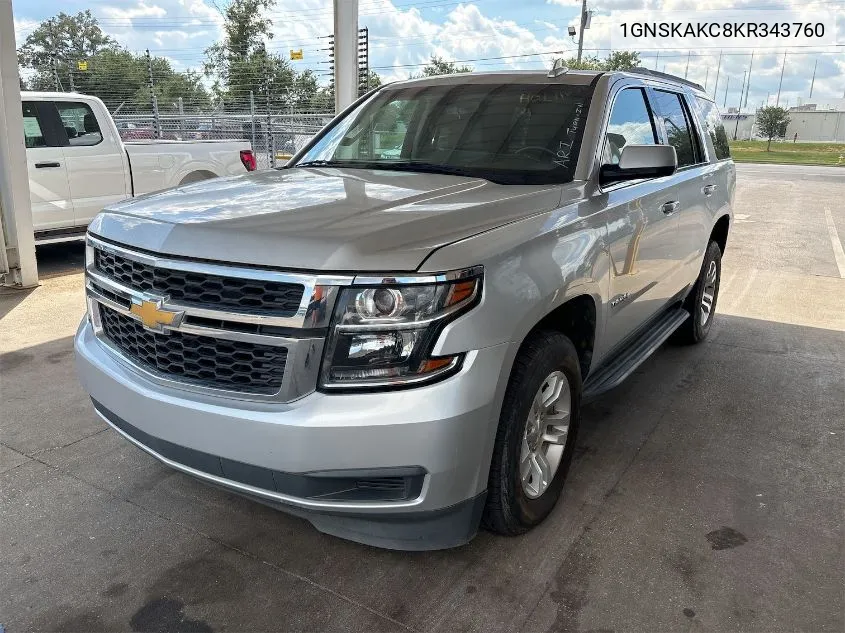 2019 Chevrolet Tahoe K1500 Ls VIN: 1GNSKAKC8KR343760 Lot: 40845214