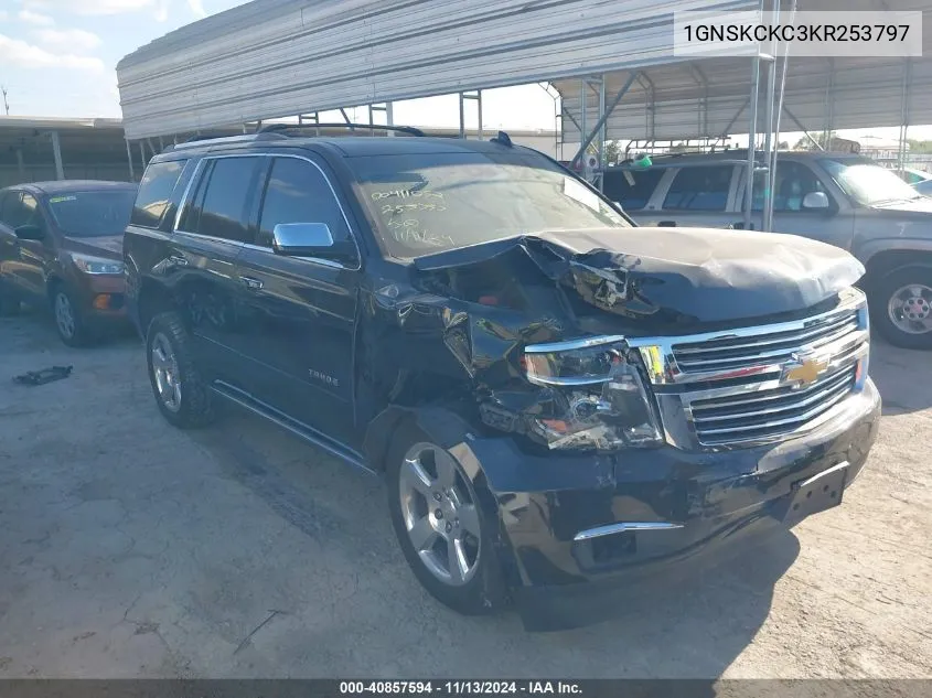 2019 Chevrolet Tahoe Premier VIN: 1GNSKCKC3KR253797 Lot: 40857594