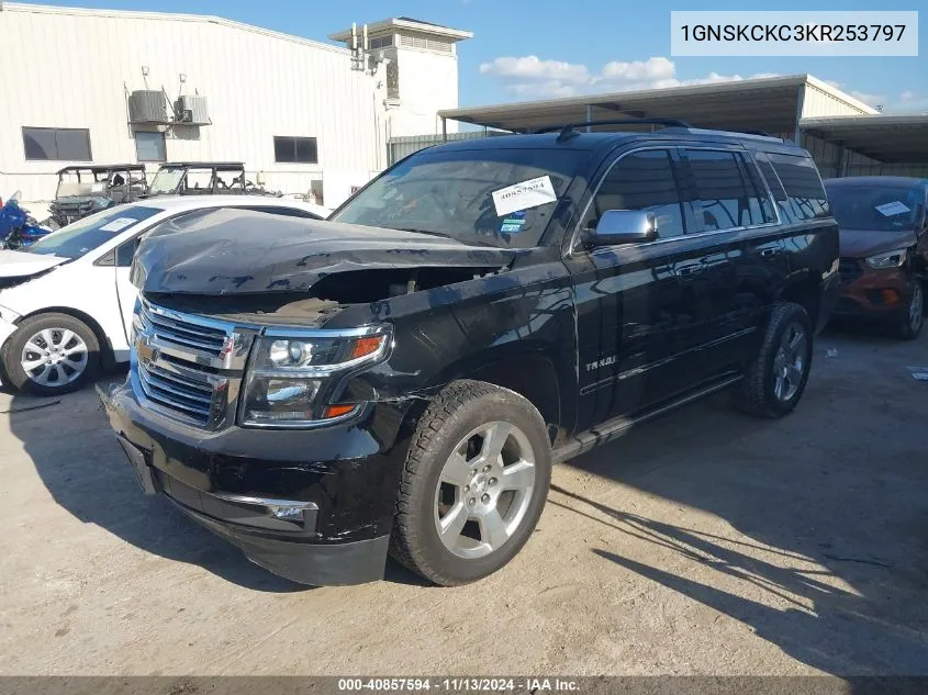 2019 Chevrolet Tahoe Premier VIN: 1GNSKCKC3KR253797 Lot: 40857594