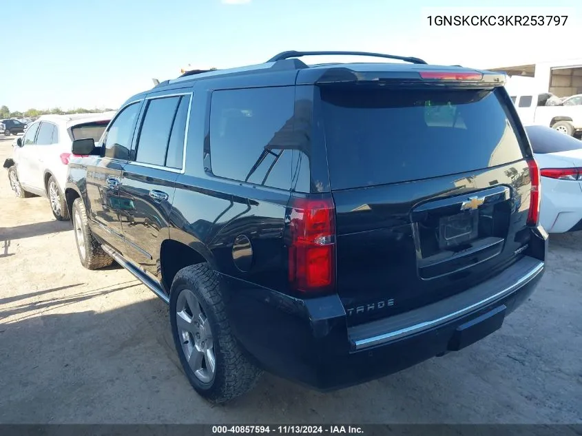 2019 Chevrolet Tahoe Premier VIN: 1GNSKCKC3KR253797 Lot: 40857594