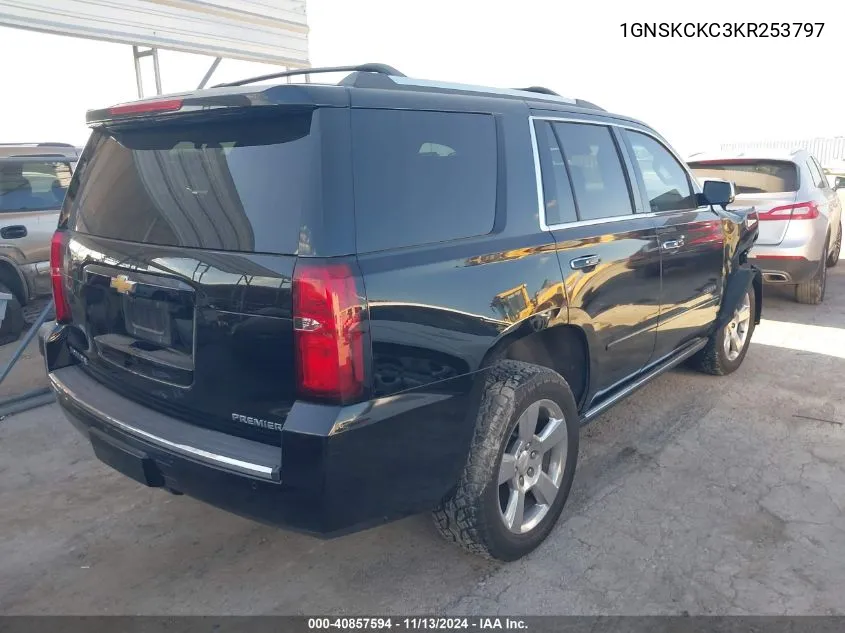 2019 Chevrolet Tahoe Premier VIN: 1GNSKCKC3KR253797 Lot: 40857594