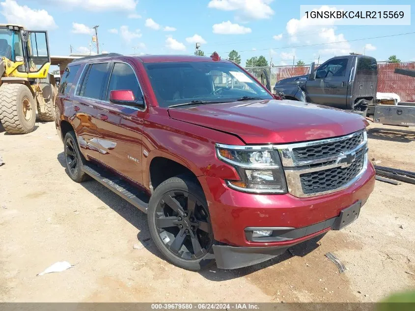 2020 Chevrolet Tahoe 4Wd Lt VIN: 1GNSKBKC4LR215569 Lot: 39679580