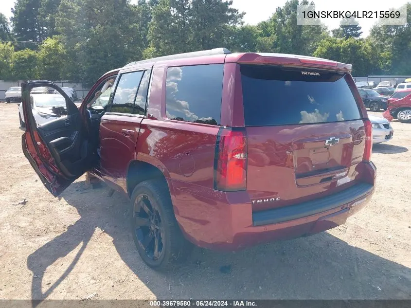 2020 Chevrolet Tahoe 4Wd Lt VIN: 1GNSKBKC4LR215569 Lot: 39679580