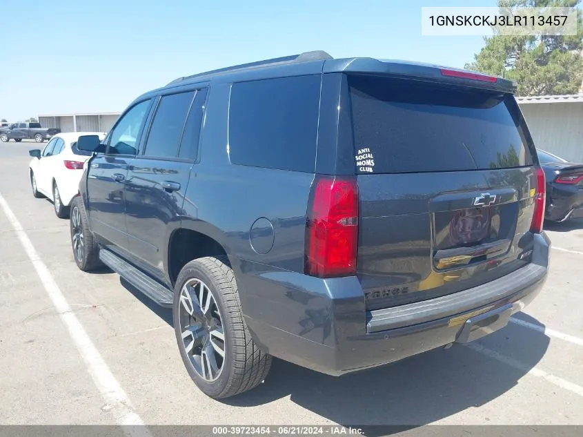 2020 Chevrolet Tahoe 4Wd Premier VIN: 1GNSKCKJ3LR113457 Lot: 39723454