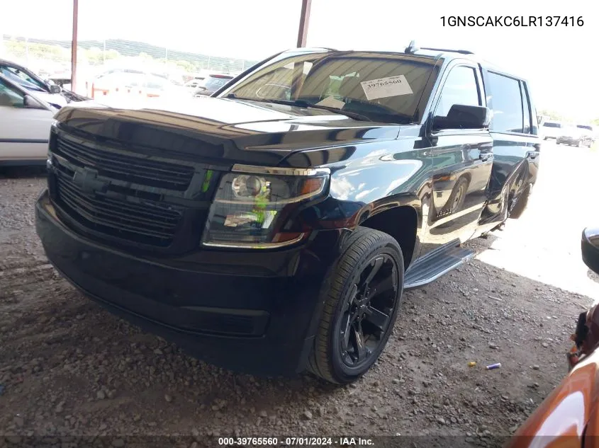 2020 Chevrolet Tahoe 2Wd Ls VIN: 1GNSCAKC6LR137416 Lot: 39765560