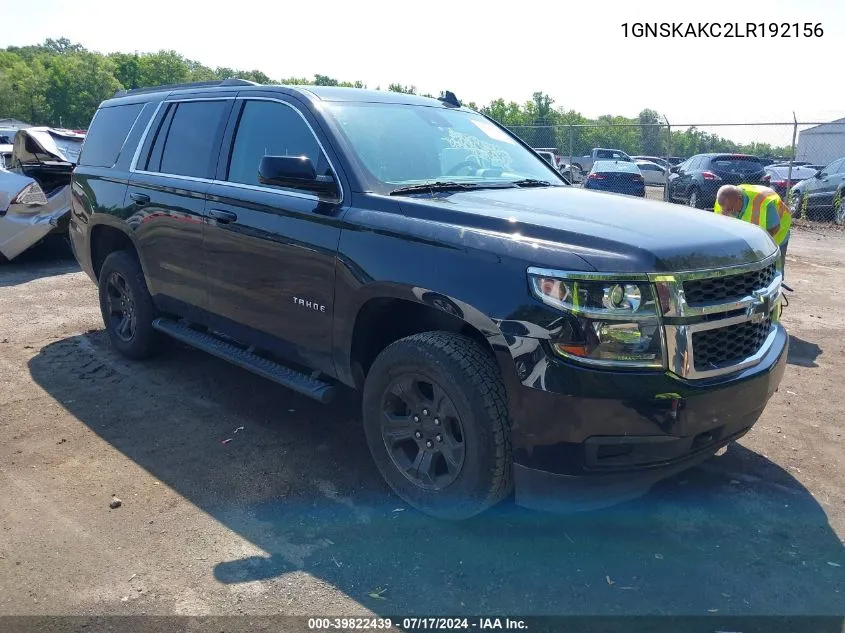 2020 Chevrolet Tahoe 4Wd Ls VIN: 1GNSKAKC2LR192156 Lot: 39822439