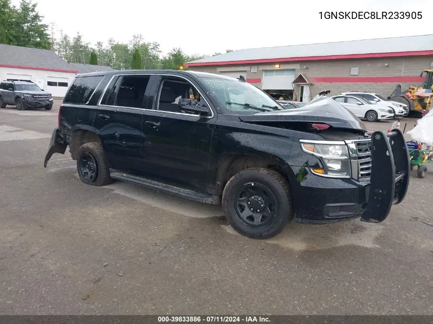 2020 Chevrolet Tahoe 4Wd Commercial Fleet VIN: 1GNSKDEC8LR233905 Lot: 39833886