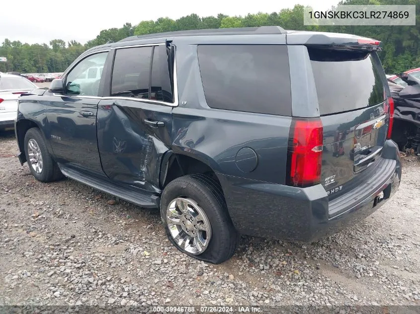 2020 Chevrolet Tahoe 4Wd Lt VIN: 1GNSKBKC3LR274869 Lot: 39946788