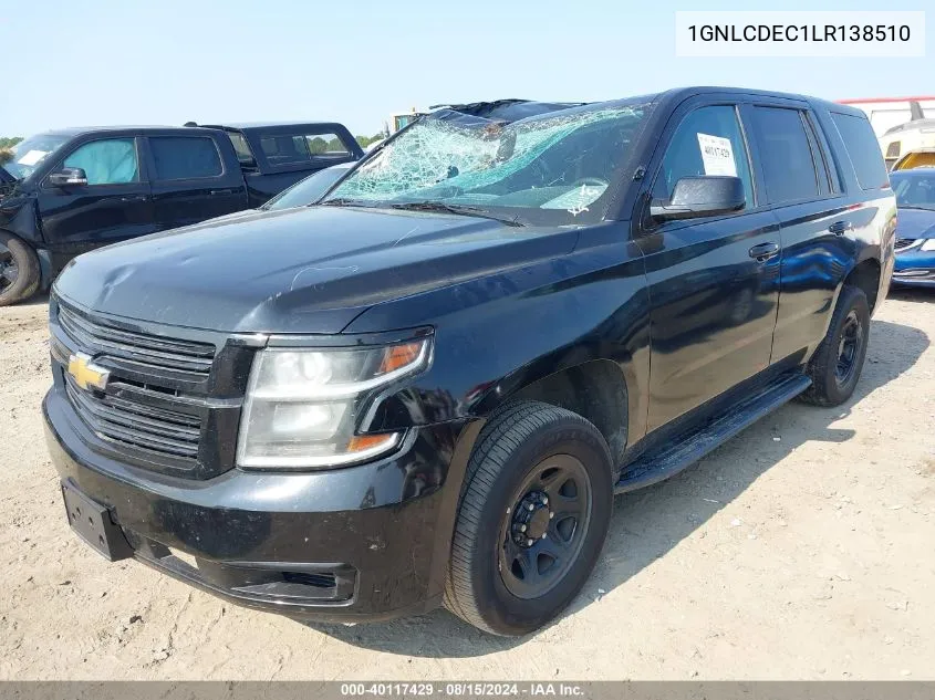 2020 Chevrolet Tahoe 2Wd Commercial Fleet VIN: 1GNLCDEC1LR138510 Lot: 40117429