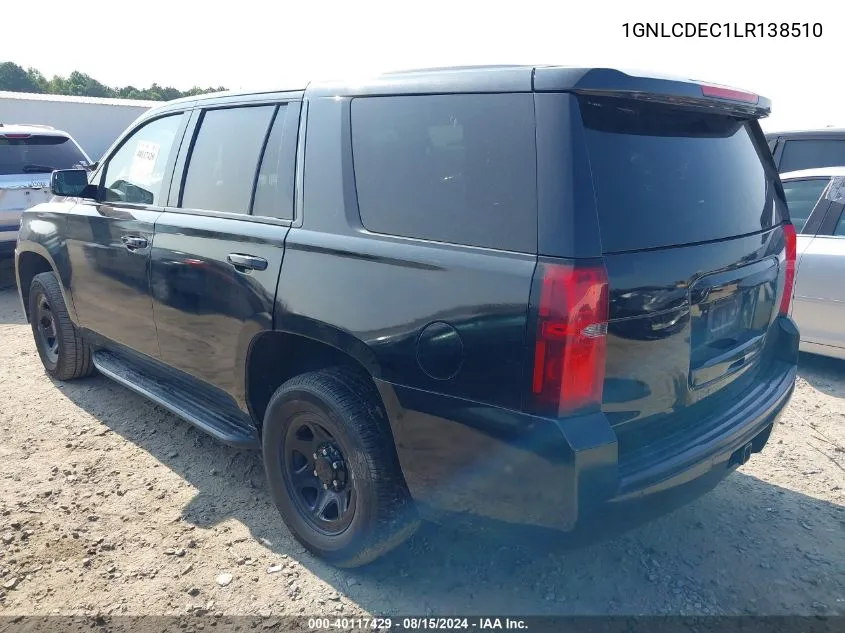 1GNLCDEC1LR138510 2020 Chevrolet Tahoe 2Wd Commercial Fleet