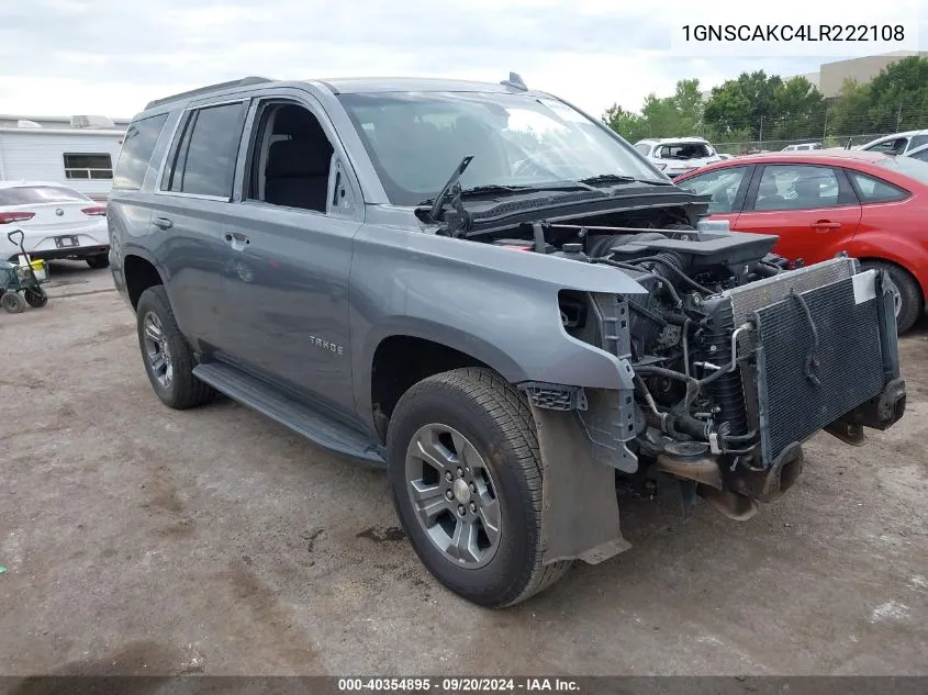 2020 Chevrolet Tahoe 2Wd Ls VIN: 1GNSCAKC4LR222108 Lot: 40354895