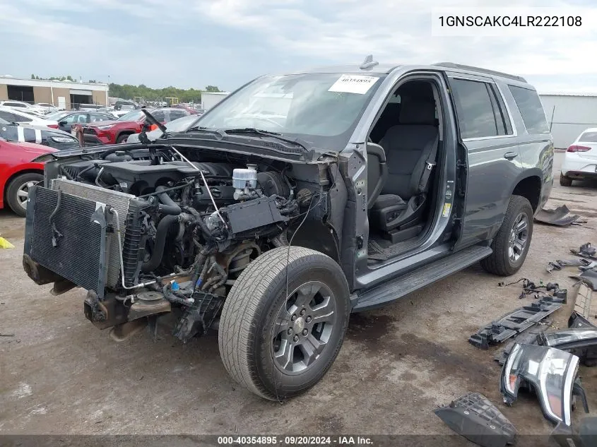 2020 Chevrolet Tahoe 2Wd Ls VIN: 1GNSCAKC4LR222108 Lot: 40354895