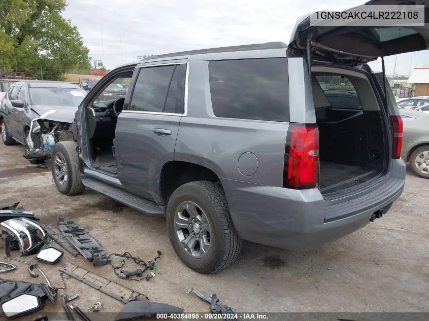 2020 Chevrolet Tahoe 2Wd Ls VIN: 1GNSCAKC4LR222108 Lot: 40354895