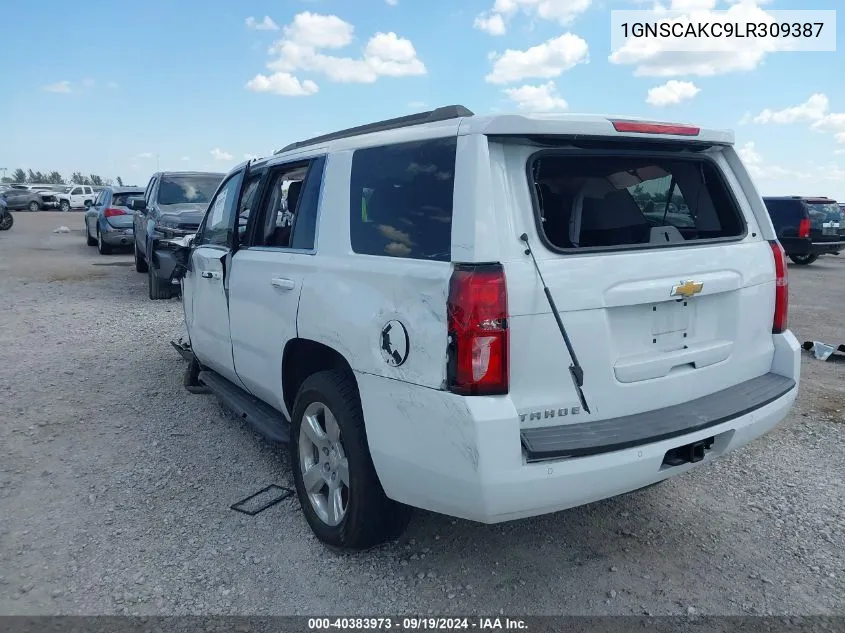 2020 Chevrolet Tahoe 2Wd Ls VIN: 1GNSCAKC9LR309387 Lot: 40383973