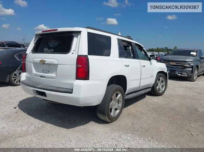 2020 Chevrolet Tahoe 2Wd Ls VIN: 1GNSCAKC9LR309387 Lot: 40383973