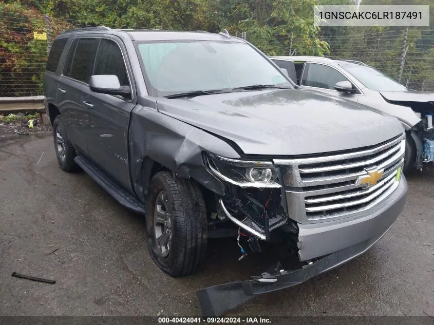 2020 Chevrolet Tahoe 2Wd Ls VIN: 1GNSCAKC6LR187491 Lot: 40424041